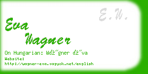 eva wagner business card